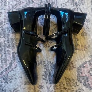 Zara Patent Black Triple Strap May Jane’s